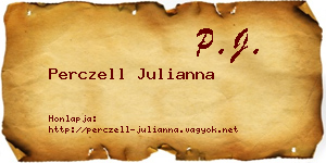 Perczell Julianna névjegykártya